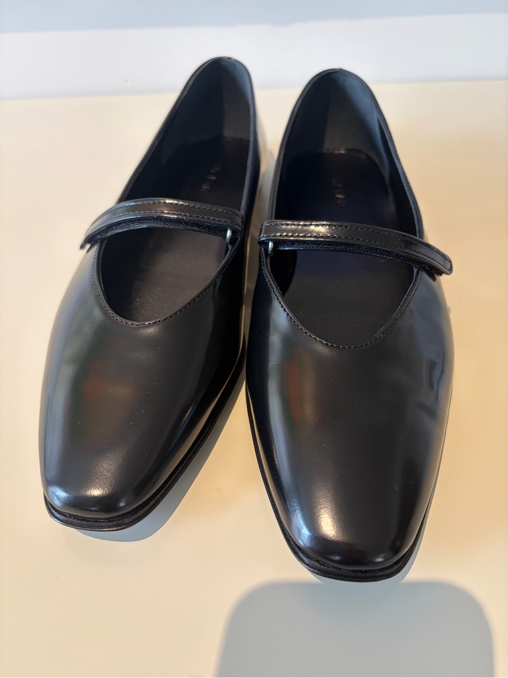 BY FAR Black Patent Mary Jane Flats with Slim Strap - Picture 14 of 14